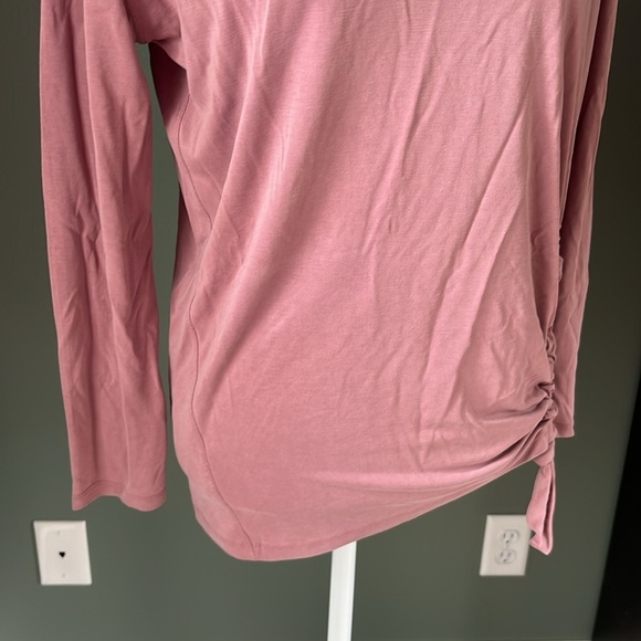 Lululemon Side Cinch Long Sleeve Crew Neck Pullover Top Purple Pink - Picture 3 of 9